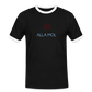 HERREN KONTRAST SHIRT - ALLA MOL DARK - Schwarz/Weiß