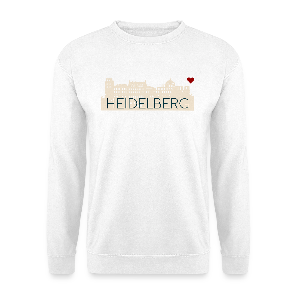 UNISEX SWEATSHIRT - HEIDELBERGER SCHLOSS TRANSPARENT - Weiß