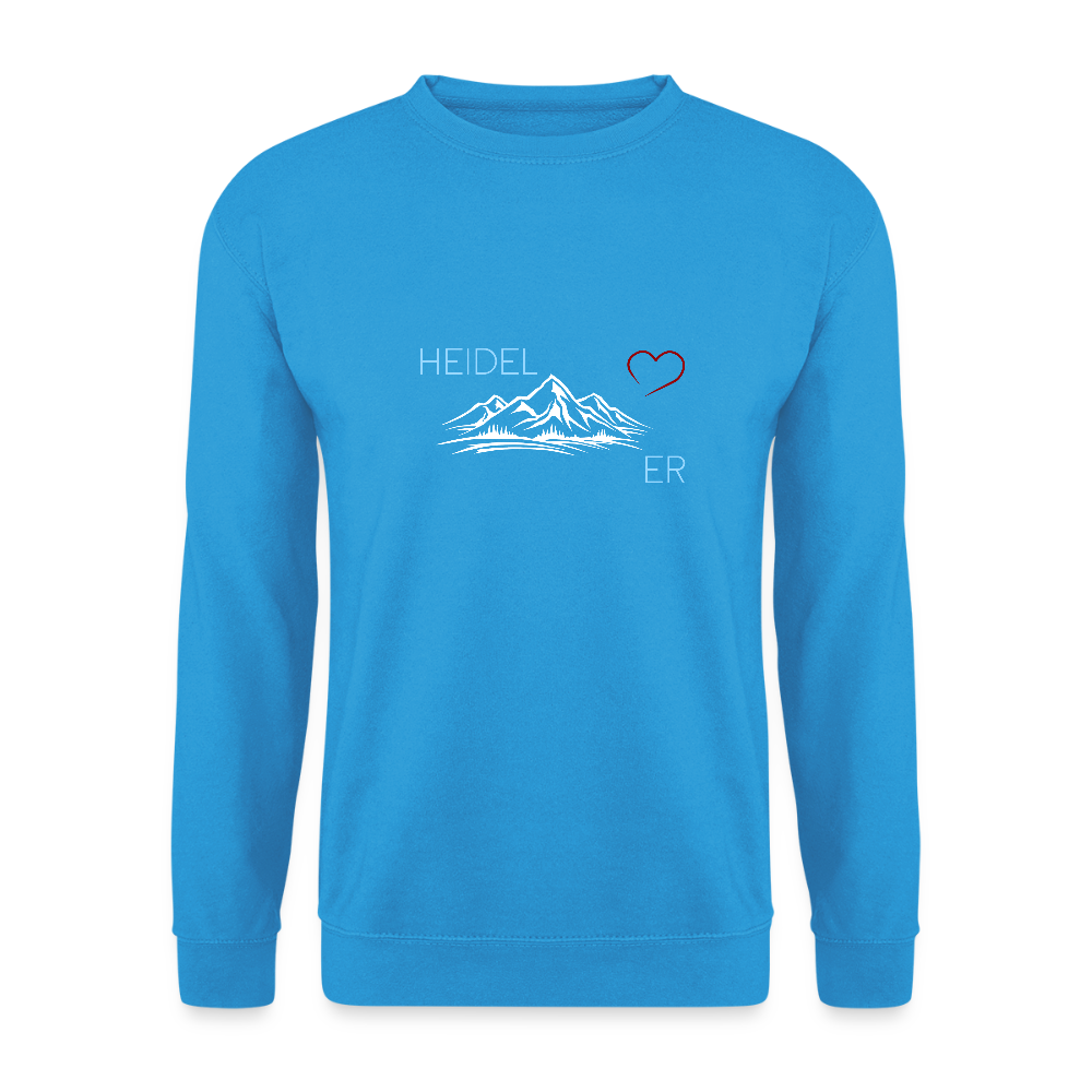 UNISEX SWEATSHIRT - HEIDEL(BERG)ER  MIT HERZ DARK - Meeresblau