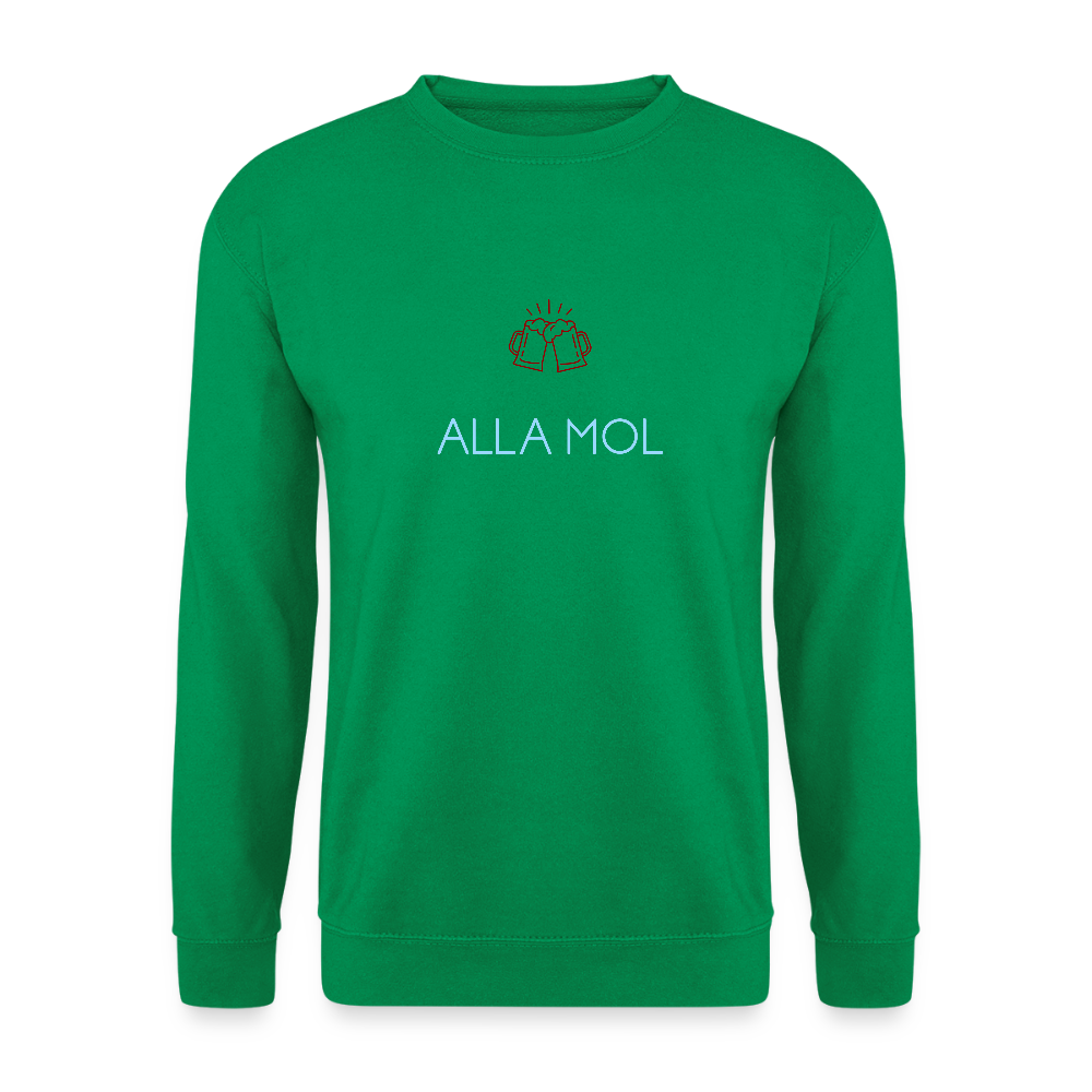 UNISEX SWEATSHIRT - ALLA MOL BIER DARK - Kelly Green