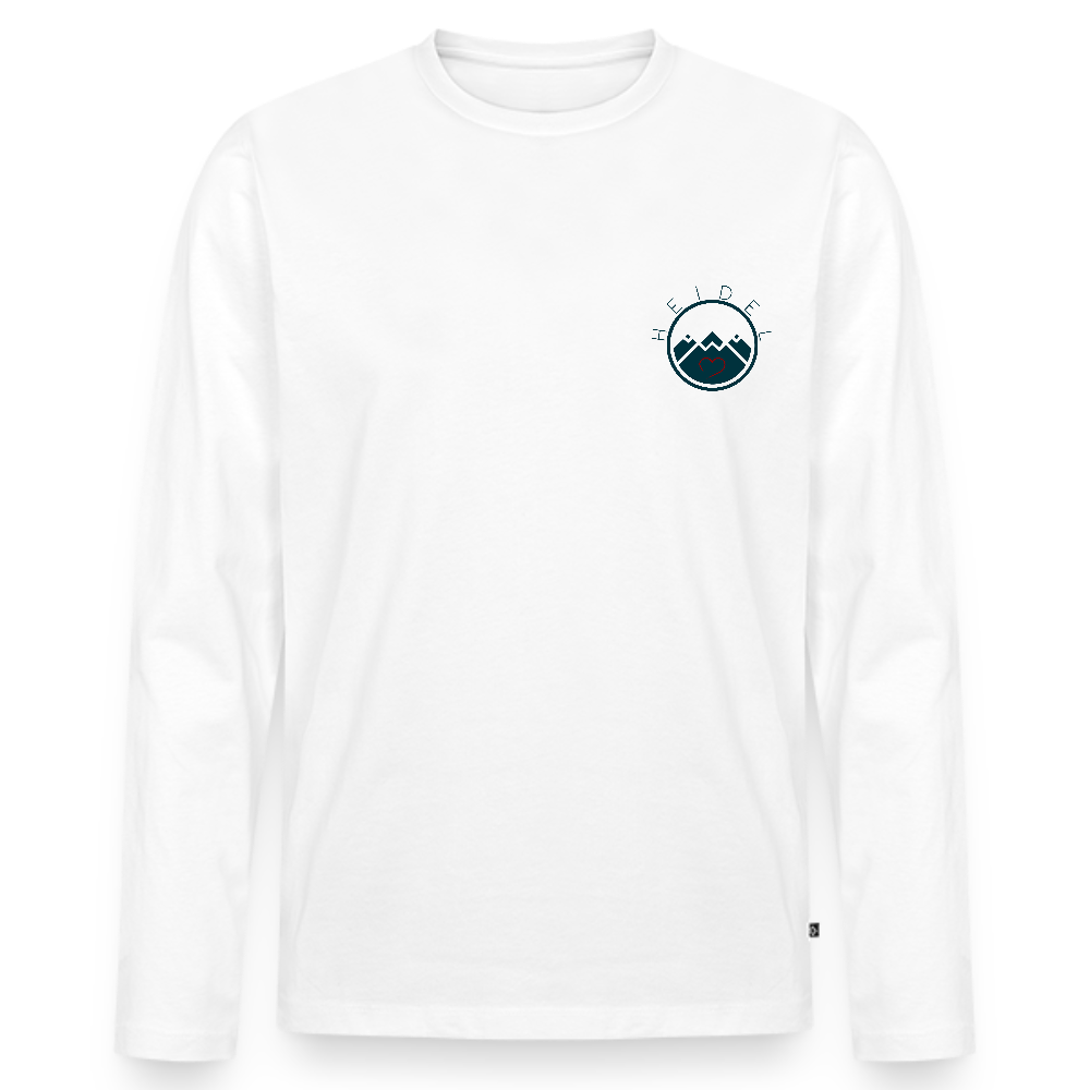 HERREN ORGANIC LANGARM-SHIRT - IN NEINE UFF DA ZEIL RUGBY TRANSPARENT - Weiß