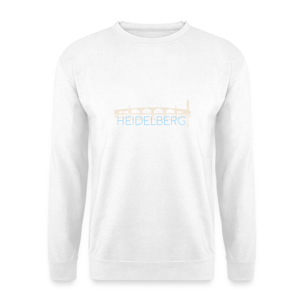 UNISEX SWEATSHIRT  - ALTE BRÜCKE HEIDELBERG DARK - Weiß