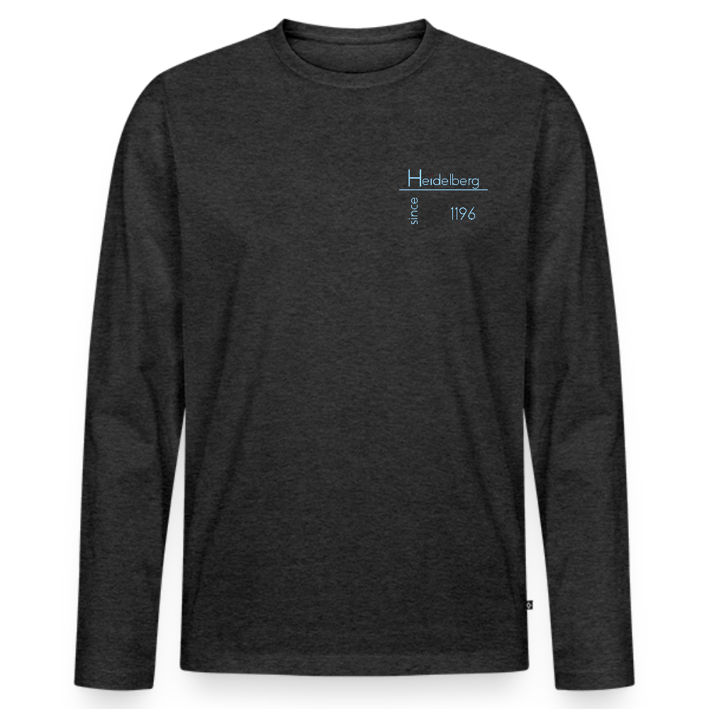 HERREN ORGANIC LANGARM-SHIRT - HEIDELBERG SINCE DARK - Anthrazit meliert