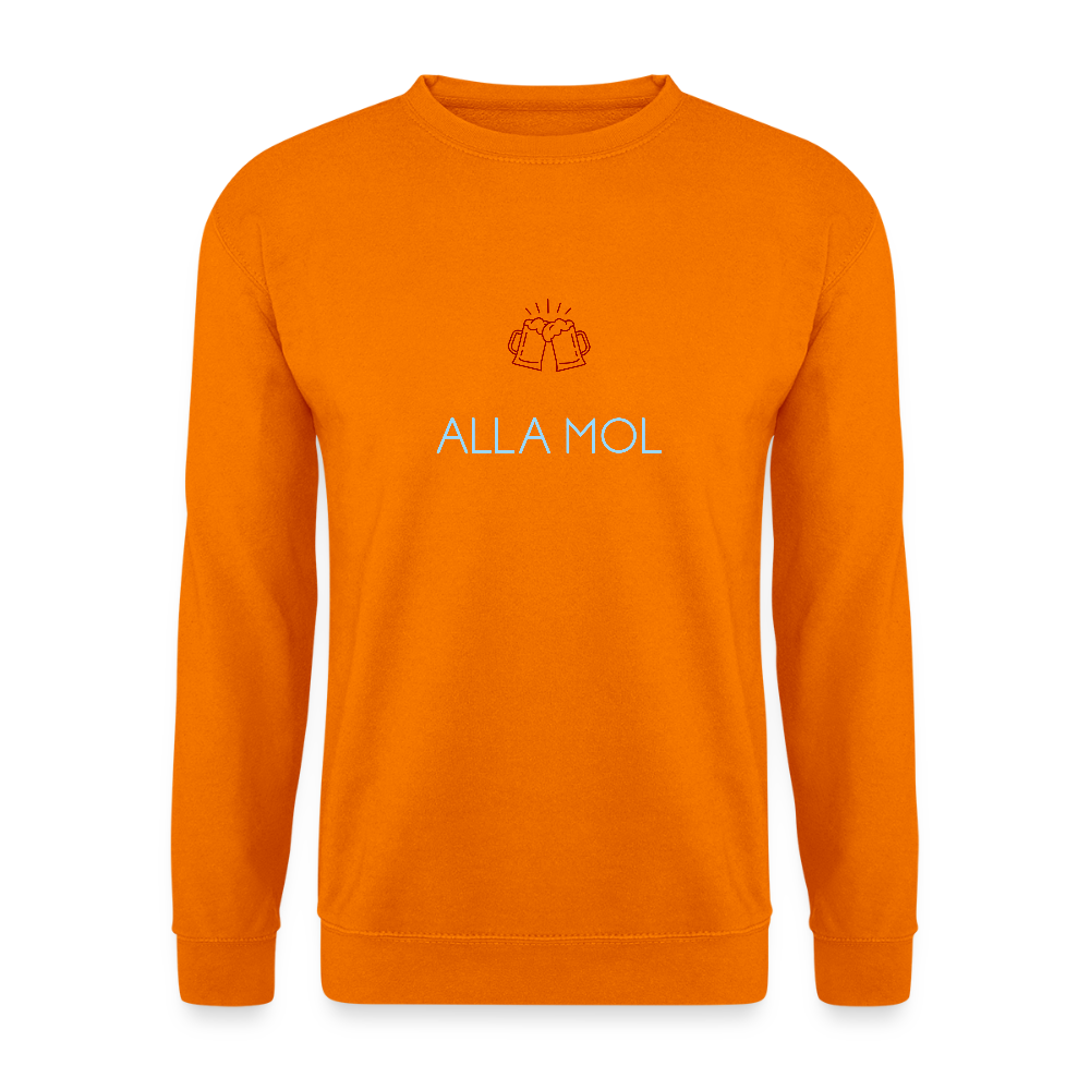 UNISEX SWEATSHIRT - ALLA MOL BIER DARK - Orange