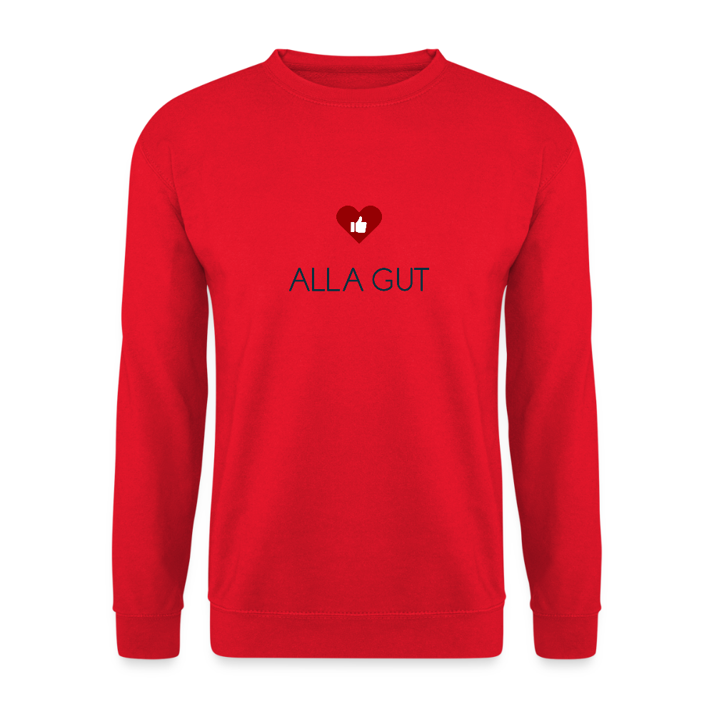 UNISEX SWEATSHIRT - ALLA GUT TRANSPARENT - Rot