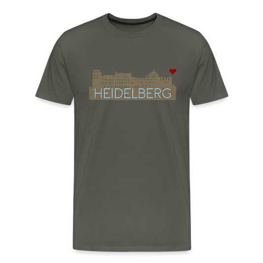 HERREN ORGANIC SHIRT - HEIDELBERGER SCHLOSS DARK - Asphalt
