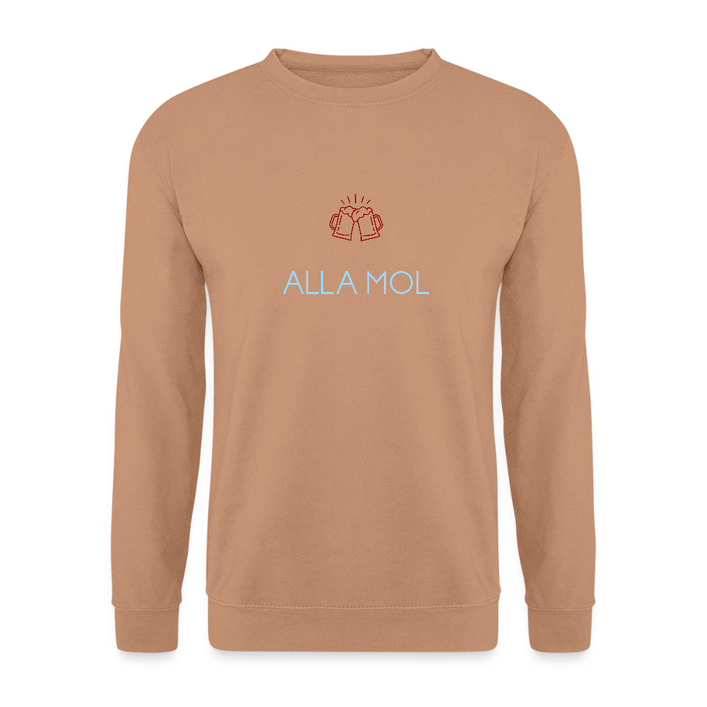 UNISEX SWEATSHIRT - ALLA MOL BIER DARK - Mocca