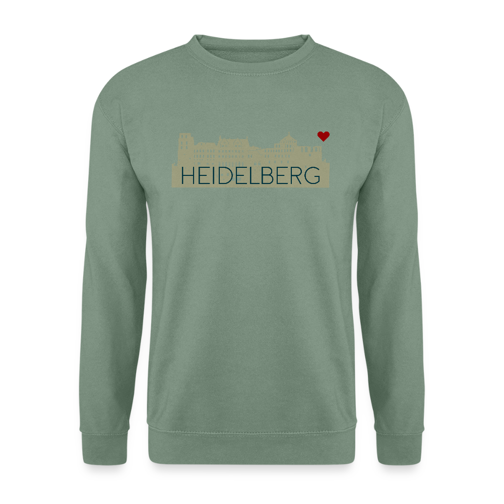 UNISEX SWEATSHIRT - HEIDELBERGER SCHLOSS TRANSPARENT - Graugrün