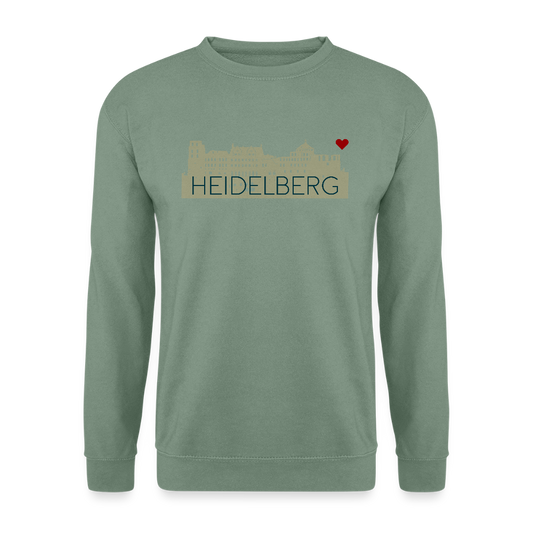 UNISEX SWEATSHIRT - HEIDELBERGER SCHLOSS TRANSPARENT - Graugrün
