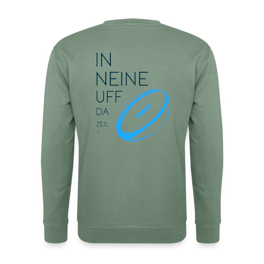 UNISEX SWEATSHIRT - IN NEINE UFF DA ZEIL RUGBY TRANSPARENT - Graugrün
