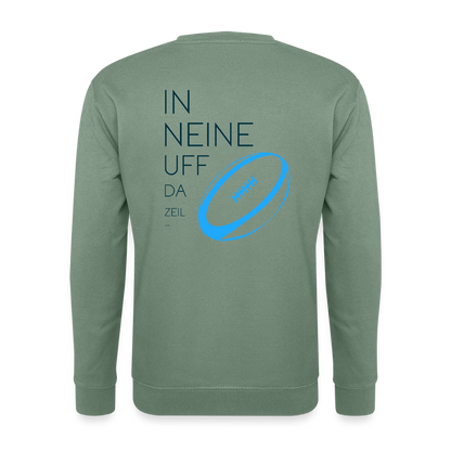 UNISEX SWEATSHIRT - IN NEINE UFF DA ZEIL RUGBY TRANSPARENT - Graugrün