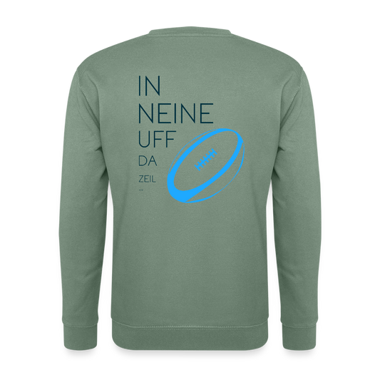 UNISEX SWEATSHIRT - IN NEINE UFF DA ZEIL RUGBY TRANSPARENT - Graugrün