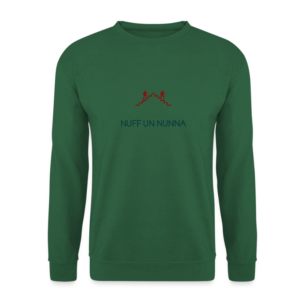 UNISEX SWEATSHIRT - NUFF UN NUNNA TRANSPARENT - Grün