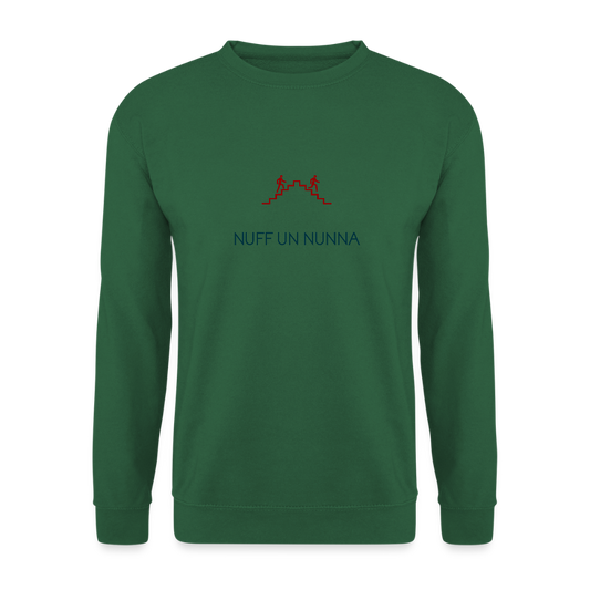 UNISEX SWEATSHIRT - NUFF UN NUNNA TRANSPARENT - Grün