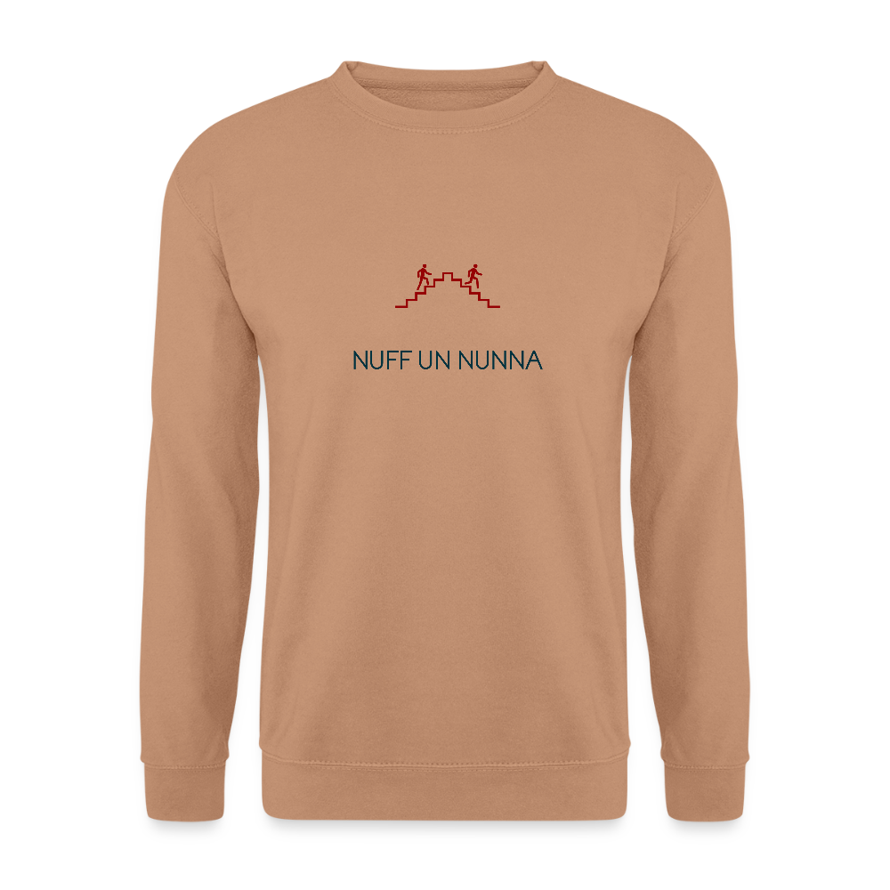UNISEX SWEATSHIRT - NUFF UN NUNNA TRANSPARENT - Mocca