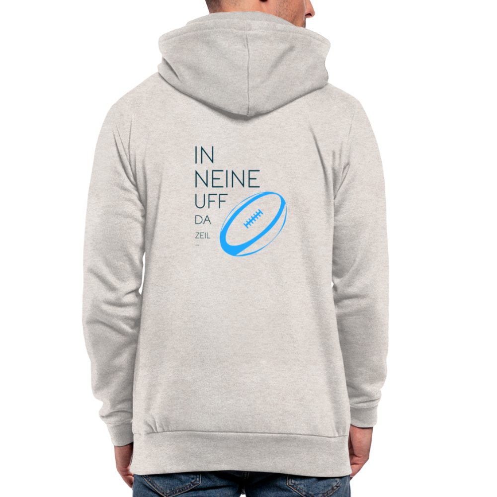UNISEX HOODIE SCHALKRAGEN - IN NEINE UFF DA ZEIL RUGBY TRANSPARENT - Beige meliert