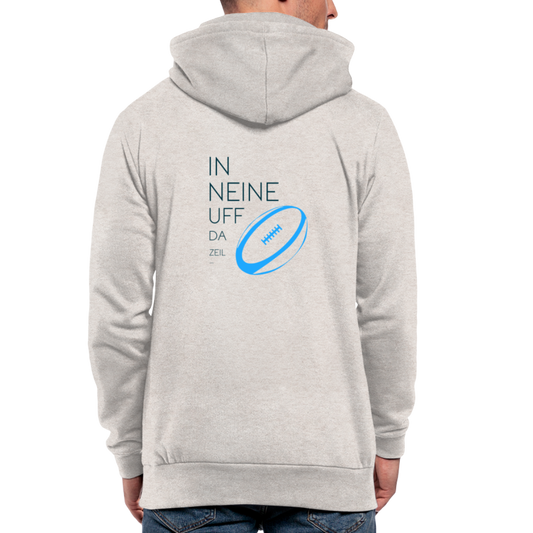 UNISEX HOODIE SCHALKRAGEN - IN NEINE UFF DA ZEIL RUGBY TRANSPARENT - Beige meliert