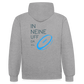UNISEX HOODIE - IN NEINE UFF DA ZEIL RUGBY TRANSPARENT - Grau meliert/Navy