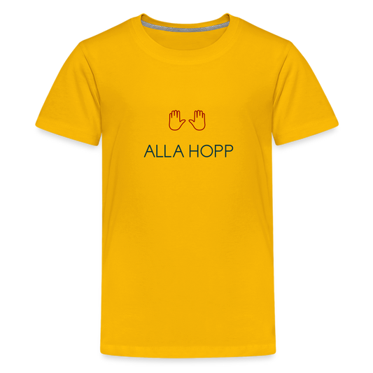 TEENAGER PREMIUM SHIRT - ALLA HOPP TRANSPARENT - Sonnengelb