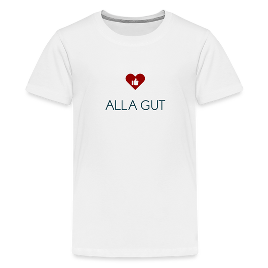 TEENAGER PREMIUM SHIRT - ALLA GUT TRANSPARENT - weiß