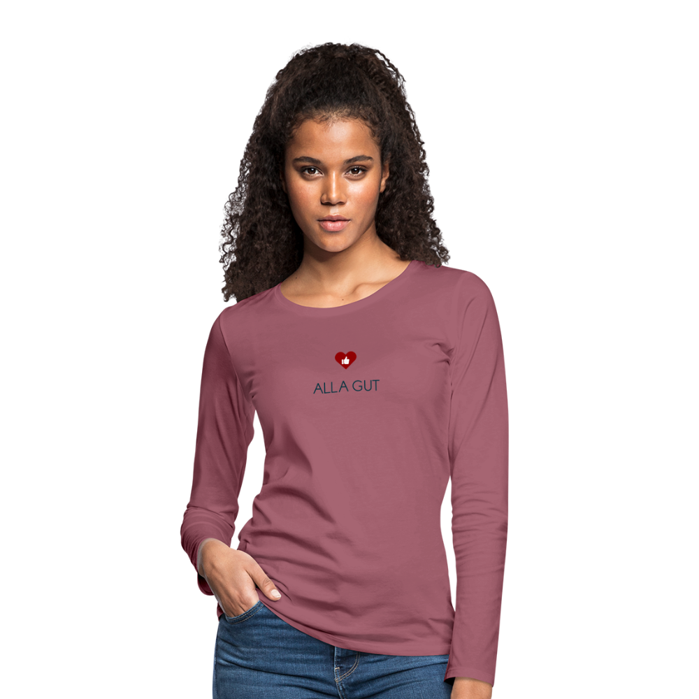 DAMEN  LANGARM-SHIRT - ALLA GUT TRANSPARENT - Malve
