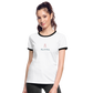 DAMEN KONTRAST SHIRT - ALLA MOL TRANSPARENT - Weiß/Schwarz