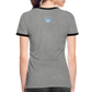 DAMEN KONTRAST SHIRT - NUFF UN NUNNA DARK - Grau meliert/Schwarz