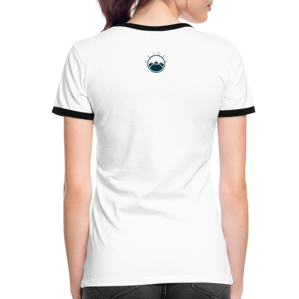 DAMEN KONTRAST SHIRT - NUFF UN NUNNA TRANSPARENT - Weiß/Schwarz