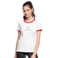 DAMEN KONTRAST SHIRT - NUFF UN NUNNA TRANSPARENT - Weiß/Rot