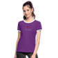 DAMEN KONTRAST SHIRT- ALLA GUT DARK - Lila/Weiß