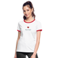 DAMEN KONTRAST SHIRT- ALLA GUT TRANSPARENT - Weiß/Rot