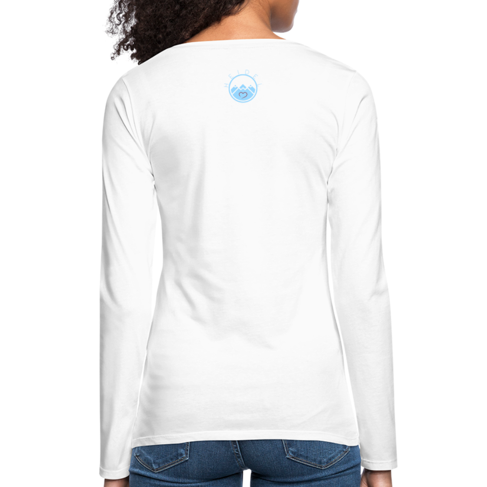 DAMEN LANGARM-SHIRT - ALLA GUT DARK - weiß