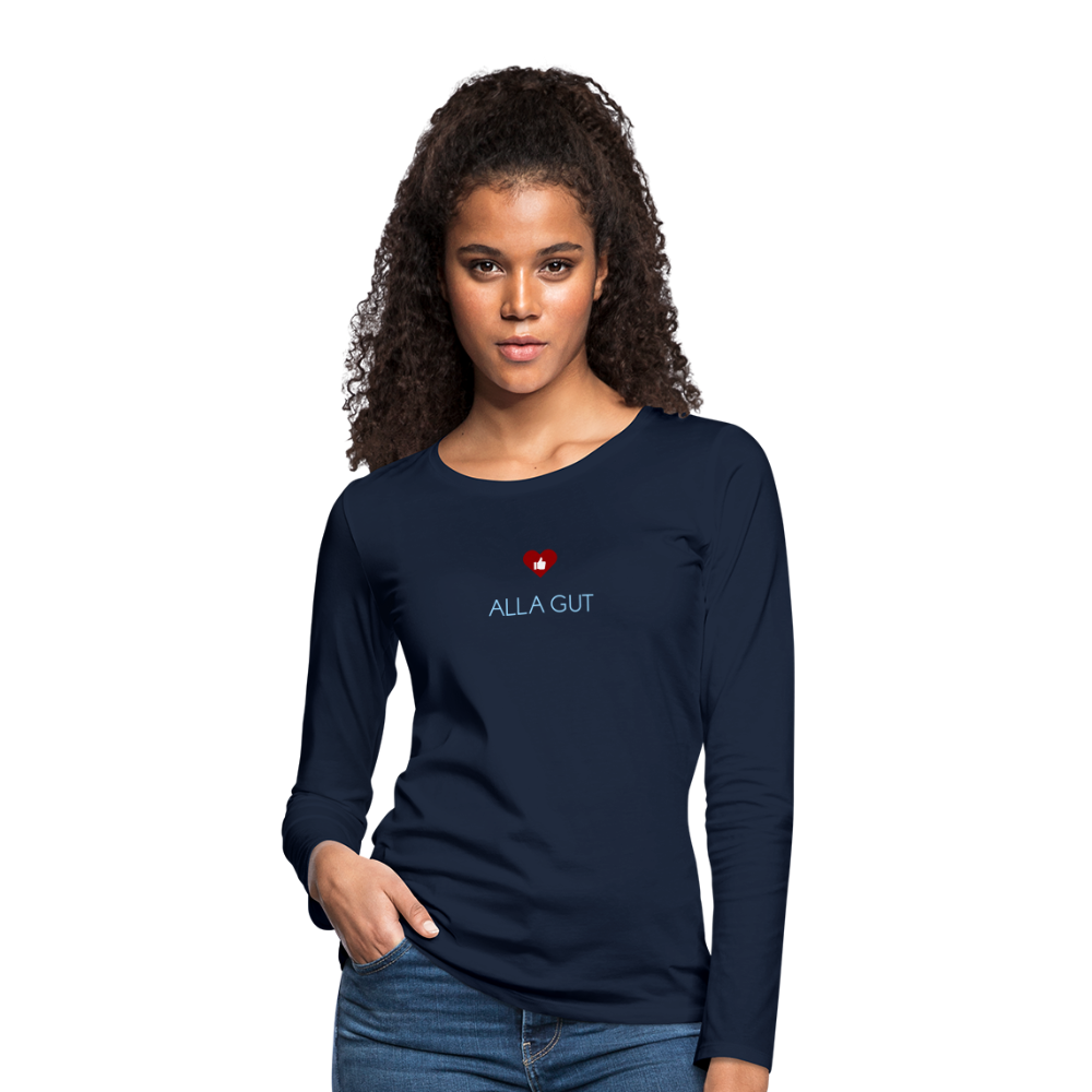 DAMEN LANGARM-SHIRT - ALLA GUT DARK - Navy