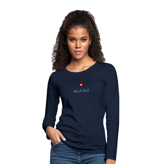 DAMEN LANGARM-SHIRT - ALLA GUT DARK - Navy