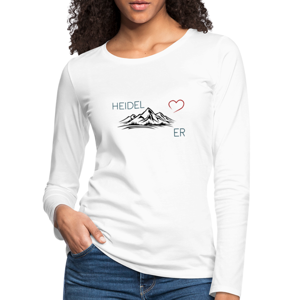 DAMEN LANGARM-SHIRT - HEIDEL(BERG)ER TRANSPARENT - weiß