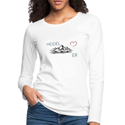 DAMEN LANGARM-SHIRT - HEIDEL(BERG)ER TRANSPARENT - weiß