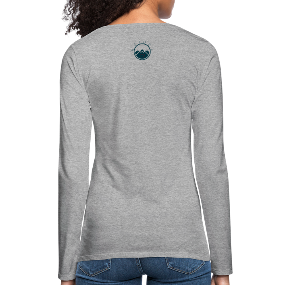 DAMEN LANGARM-SHIRT - HEIDEL(BERG)ER TRANSPARENT - Grau meliert