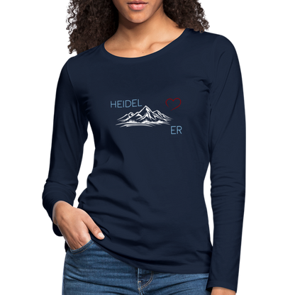 DAMEN LANGARM-SHIRT - HEIDEL(BERG)ER DARK - Navy