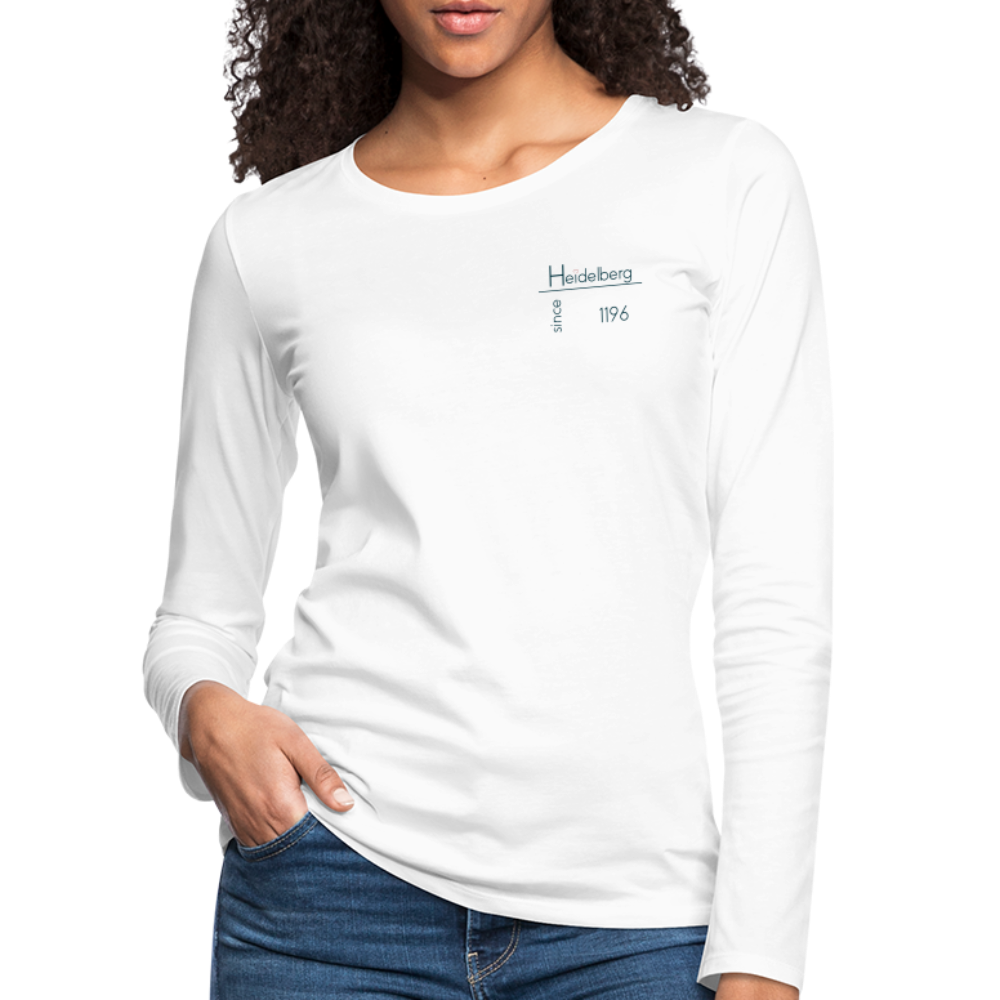 DAMEN LANGARM-SHIRT - HEIDELBERG SINCE TRANSPARENT - weiß