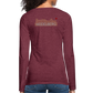 DAMEN LANGARM-SHIRT - HEIDELBERGER SCHLOSS (DESIGN HINTEN) DARK - Bordeauxrot meliert