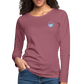 DAMEN LANGARM-SHIRT - HEIDELBERGER SCHLOSS (DESIGN HINTEN) DARK - Malve