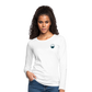 DAMEN LANGARM-SHIRT - HEIDELBERGER SCHLOSS (DESIGN HINTEN) TRANSPARENT - weiß