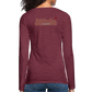 DAMEN LANGARM-SHIRT - HEIDELBERGER SCHLOSS DAHÄM (DESIGN HINTEN) DARK - Bordeauxrot meliert
