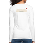 DAMEN LANGARM-SHIRT - HEIDELBERGER SCHLOSS DAHÄM (DESIGN HINTEN) TRANSPARENT - weiß