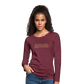 DAMEN LANGARM-SHIRT - HEIDELBERGER SCHLOSS DAHÄM TRANSPARENT - Bordeauxrot meliert