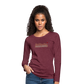 DAMEN LANGARM-SHIRT - HEIDELBERGER SCHLOSS DARK - Bordeauxrot meliert