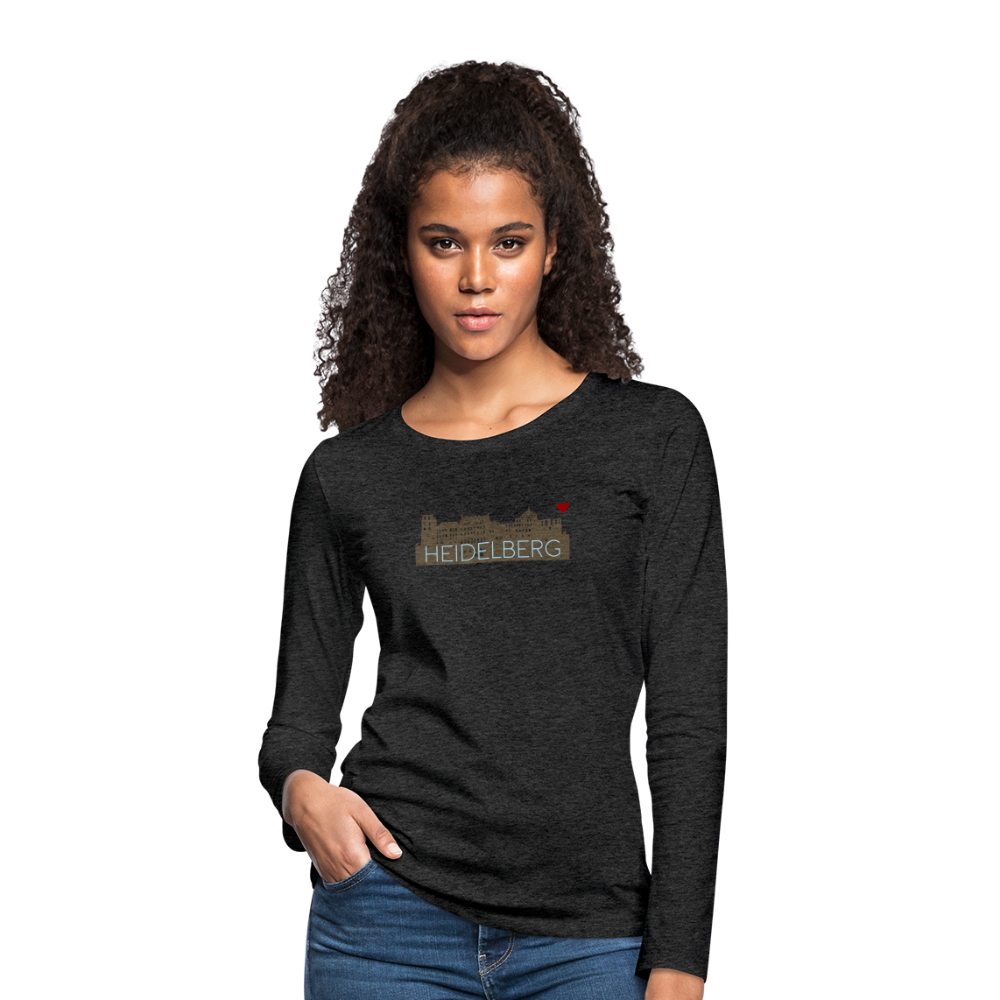 DAMEN LANGARM-SHIRT - HEIDELBERGER SCHLOSS DARK - Anthrazit