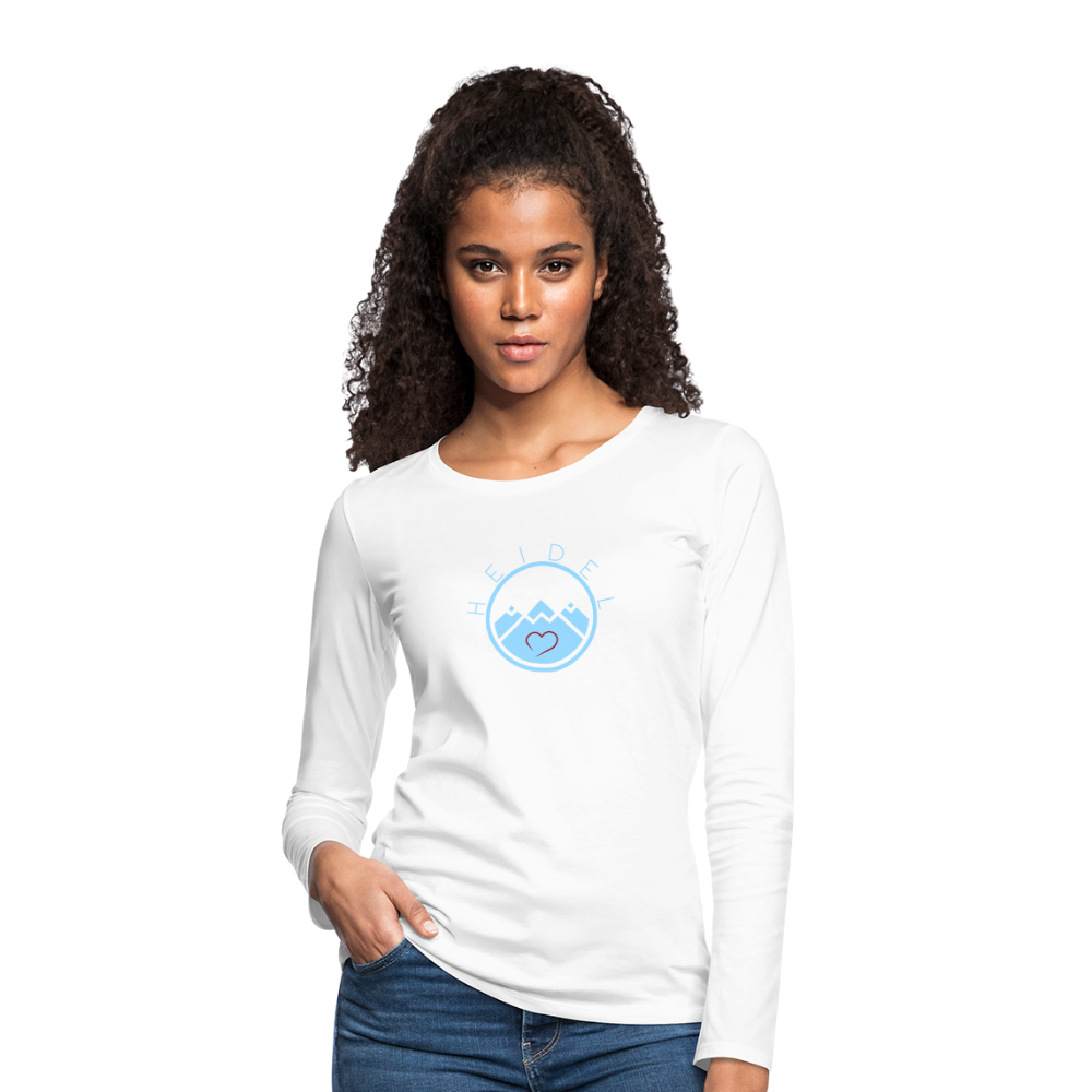 DAMEN LANGARM-SHIRT - HEIDELSTORE DARK - weiß