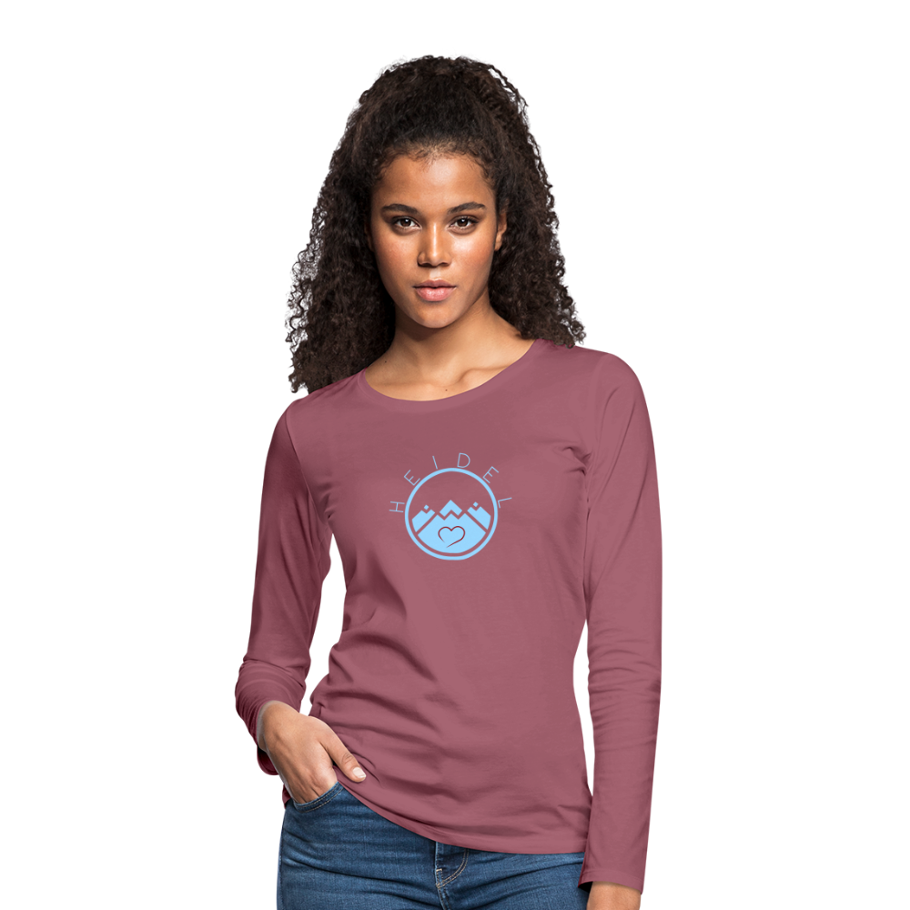 DAMEN LANGARM-SHIRT - HEIDELSTORE DARK - Malve