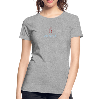 DAMEN ORGANIC SHIRT - ALLA MOL DARK - Grau meliert